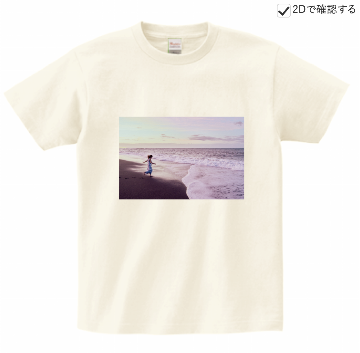 波打ち際Tシャツ